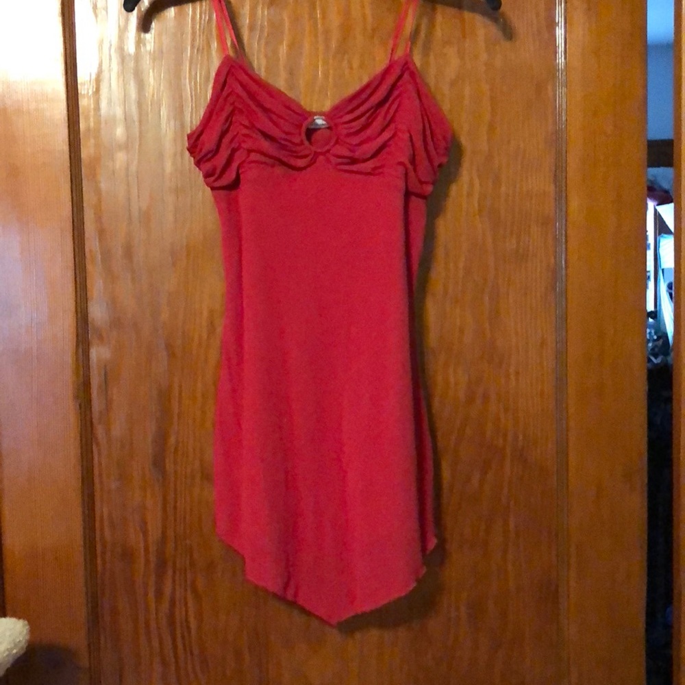 Red tank top